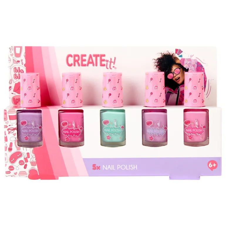 Pack x 5 vernis pastel