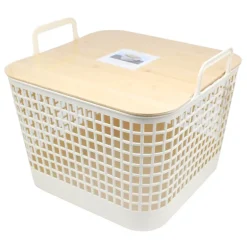 Panier de rangement bambou l