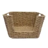 Panier tresse carre naturel