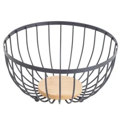 Paniere a fruit metal bois