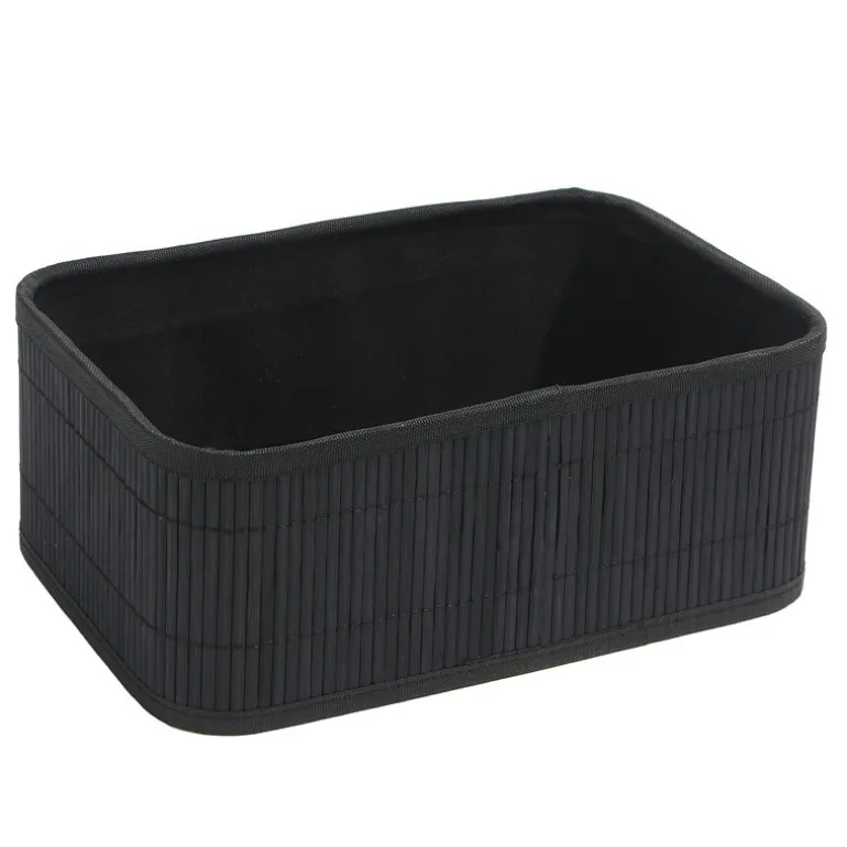 Paniere de rangement bambou noir