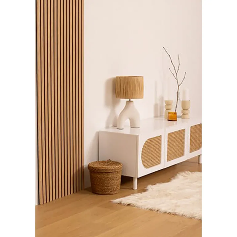 Panneau decoratif tasseaux bois