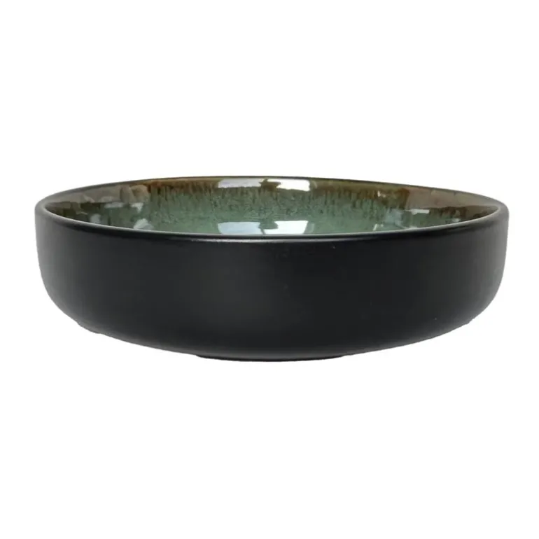 Pasta bol bleu/vert bord noir
