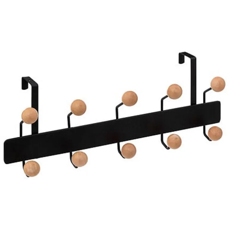 Patere de porte metal noir x10 t