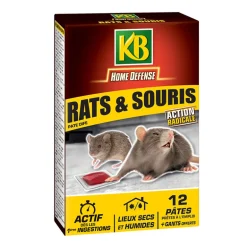 Pates anti rats et souris 12x10g