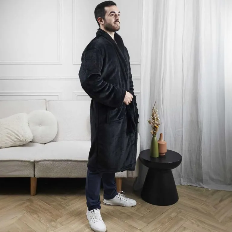 Peignoir fleece homme