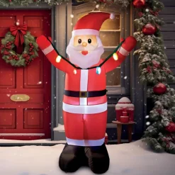 Pere noel gonflable led h182cm