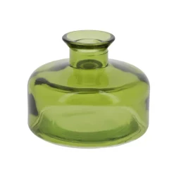 Petit vase verre vert