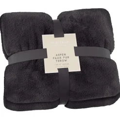 Plaid aspen 130x160cm noir