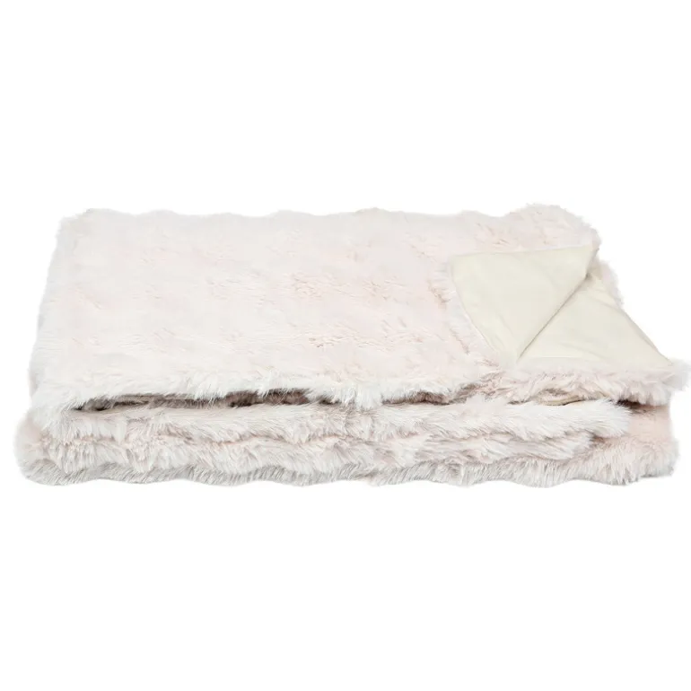 Plaid bubble beige 130x160cm