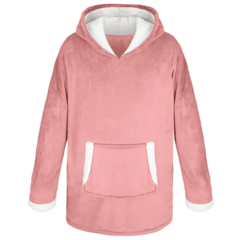 Plaid hoodie rose simply cosy