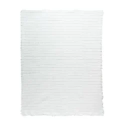 Plaid raye coton 130x170cm ve