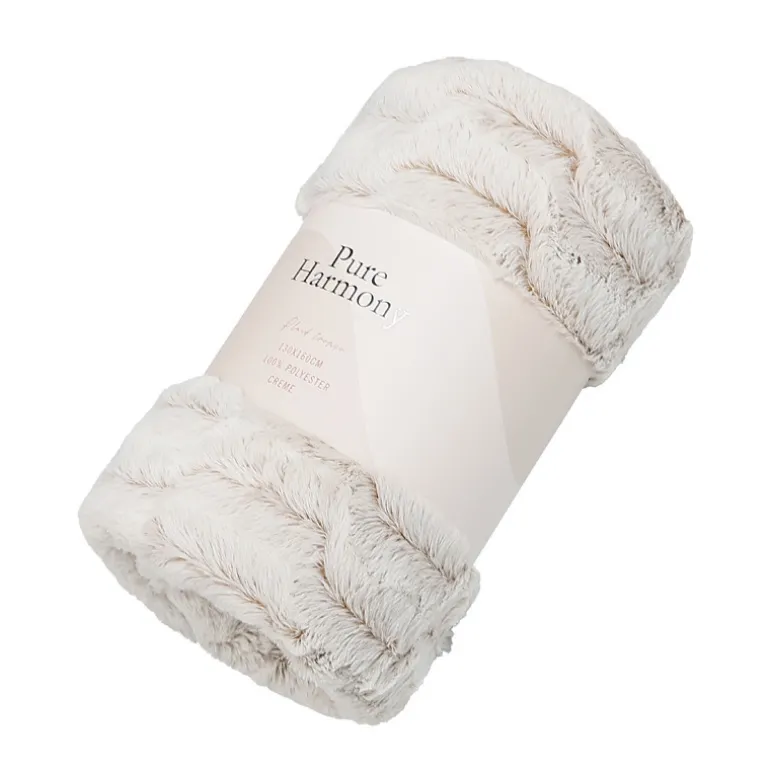 Plaid tromso creme 130x160cm