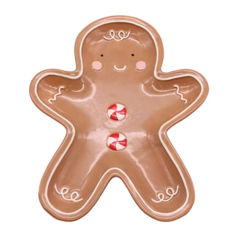 Plat bonhomme en pain d'epices