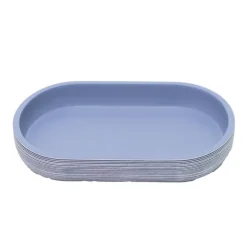 Plateau salle de bain bleu marin