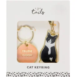 Porte cle effigie chat- gift box