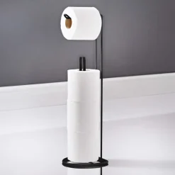 Porte papier toilette noir
