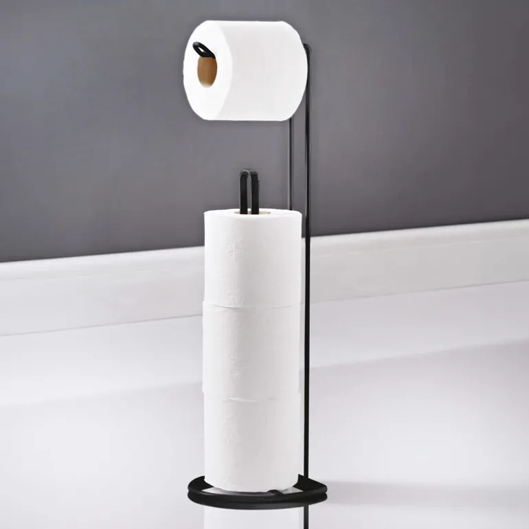 Porte papier toilette noir