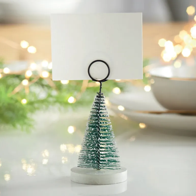 Porte-nom sapin vert x6