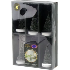 Porte-nom sapin vert x6