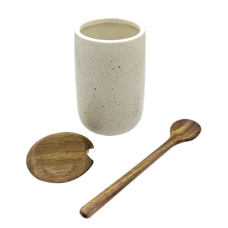 Pot a sel naturel avec couvercle