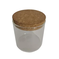 Pot en verre couvercle liege o9c