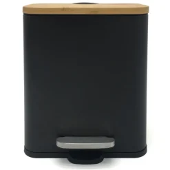 Poubelle 5 litres bambou noire