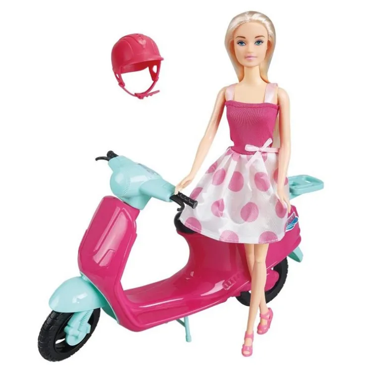 Poupee et scooter 30 cm