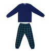 Pyjama homme polaire ht uni et b