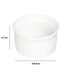 Ramequin ceramique blanc d9cm
