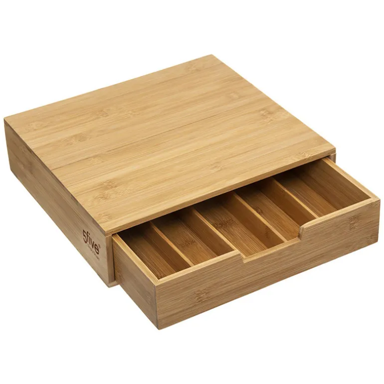 Rang capsule tiroir bambou