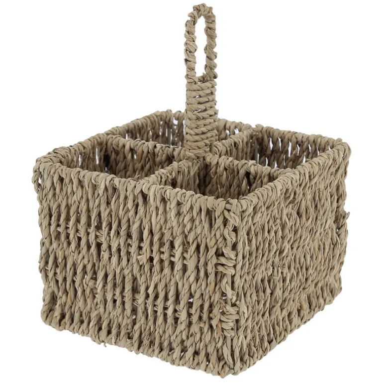 Range couvert carre en herbe de