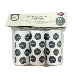 Recharge brosse adhesive x3 60 f