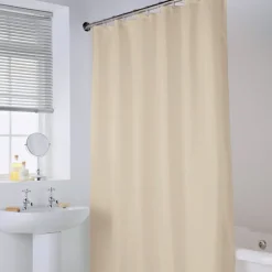 Rideau de douche polyester beige