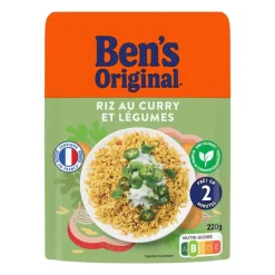 Riz express 2min curry/legumes