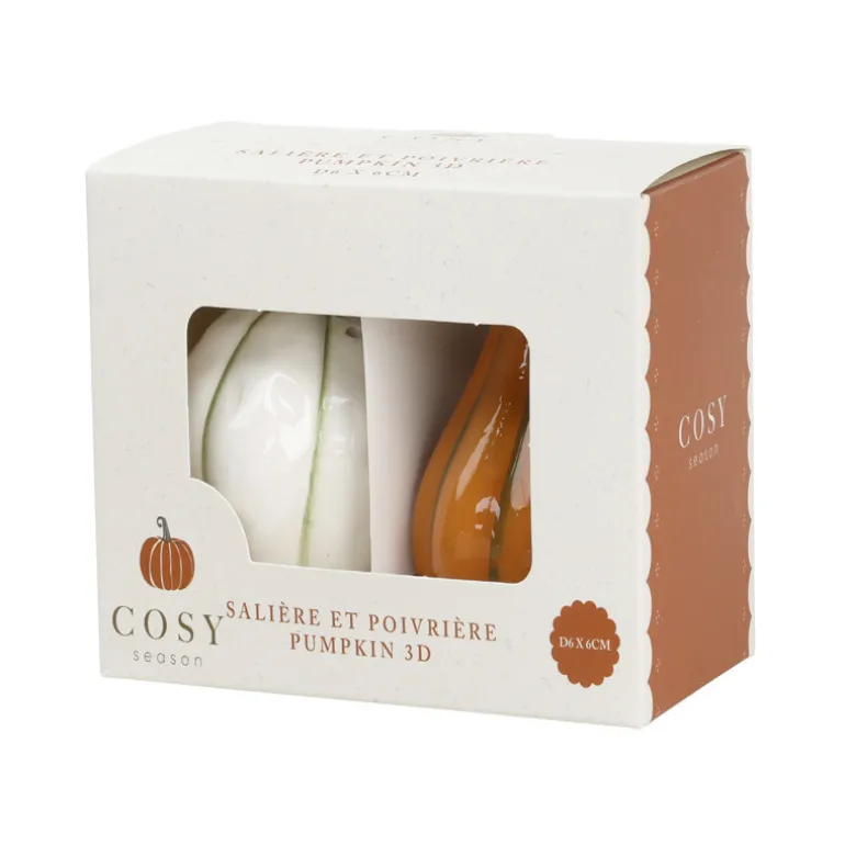 Saliere et poivriere coloquinte