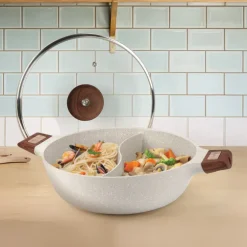 Sauteuse double compartiments be