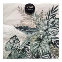 Serviette 33x33cm x20 urban natu