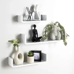 Set 3 etageres bords arrondis