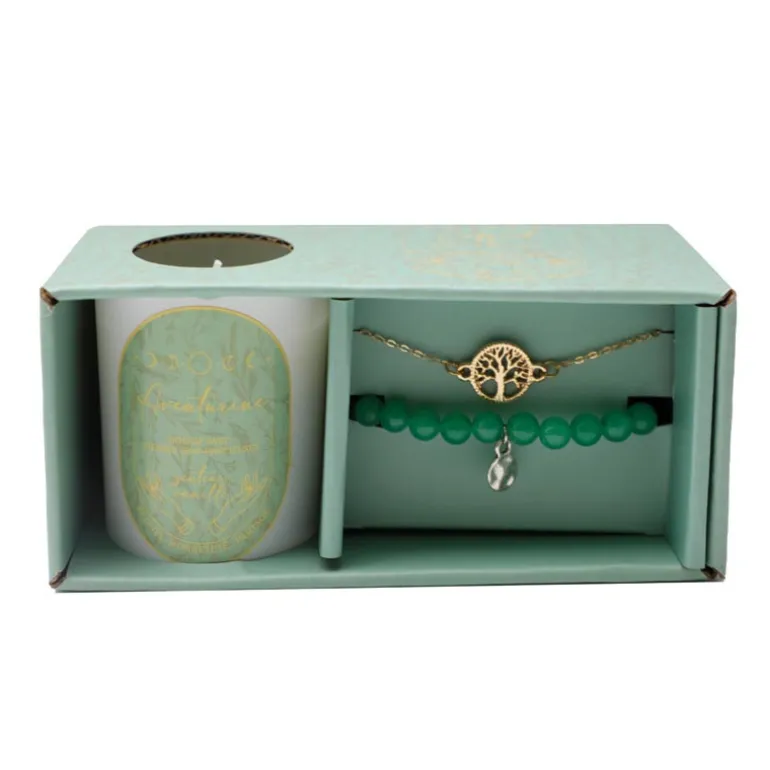 Set collier bougie et bracelet