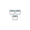 Set de 3 pots avec couvercle
