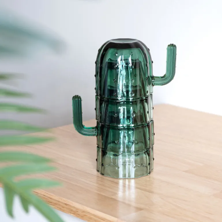 Set de 4 verres cactus