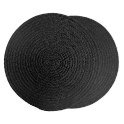 Set de table rond tisse coton x2