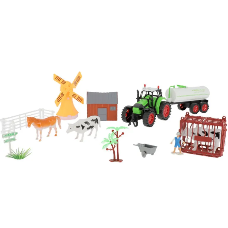 Set ferme et vehicule 15 pcs
