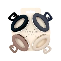 Set pince cheveux nude x4