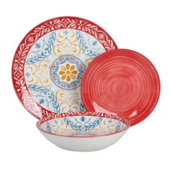 Set vaiselles 12 pcs motif flora