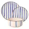 Set vaisselle 12 pieces rayures