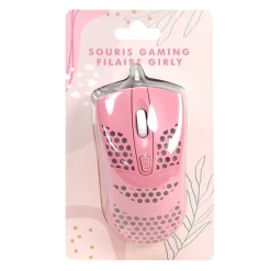 Souris gaming filaire girly