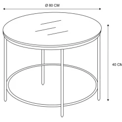 Table basse dessus verre marbre