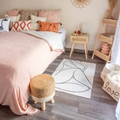 Tabouret effet paille